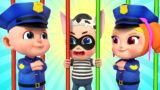 Rescue Baby's Toys – Police Officer Song + Wheels On The Bus | More Nursery Rhymes & Rosoo Kids Song