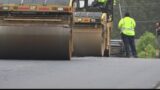 Road work in Richland county on Sunset Drive