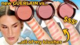 SWATCH PARTY: NEW GUERLAIN TERRACOTTA BLUSHES vs. *ALL* my luxury powder blushes!