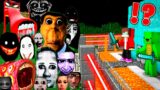 Scary SLIDE EATER TRAIN EATER Scary NEXTBOT MONSTERS vs Security House Minecraft Maizen JJ and Mikey