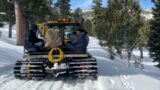 Sn-Uber Called to the Rescue Hauling Adventurers Up the Mountain in the Snowcat  #mtcharleston