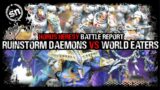 *THE HORUS HERESY* Daemons of the Ruinstorm vs World Eaters – The Horus Heresy (Battle Report)