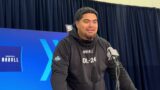 Taliese Fuaga talks about meeting with the Chargers, Raiders and Rams at the NFL Combine