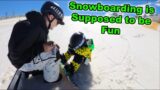 Teaching My Son Some Hard Snowboard Lessons