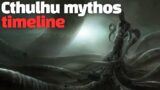 The Cthulhu mythos ALL timeline