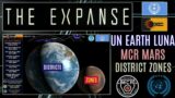 The Expanse Earth Mars Planetary Nations UN-MCR Territory Zones Interplanetary Borders Government