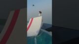 This base jump with momentum from an infinity pool