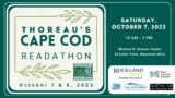 Thoreau's Cape Cod Readathon – Saturday, October 7, 2023