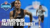 Top 10 Fastest & Slowest 40-Yard Dash Times from the 2024 NFL Combine