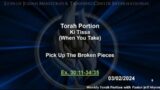 Torah Portion: KiTissa "Pick Up the Broken Pieces"