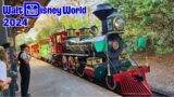 Walt Disney World Railroad 2024 Complete Ride in 4K | Magic Kingdom Orlando Florida 2024
