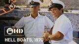 classic 1970s Film Hell Boats stars James Franciscus, Elizabeth Shepherd, And Ronald Allen