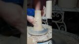 flower pot (vase) making. #art #wheel #clay #terracotta #viral