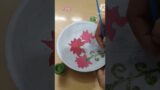 painting on Terracotta plate!!#trending #youtubeshorts #viral #creativity #diy #wastematerialcraft