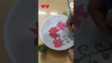 painting on Terracotta plate!!#trending #youtubeshorts #viral #creativity #wastematerialcraft #diy