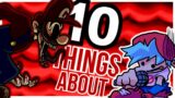 10 Things About Marios Madness! [P1] (Friday Night Funkin' Mod Facts)