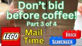 Don’t bid before coffee! On Lego Minifigure Mail Time Part 3 of 4