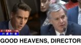'Good Heavens, Director!' Hawley Savagely Confronts FBI's Wray About Investigations Of Catholics