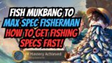 (ALBION ONLINE) How to Get Fishing Spec Fast! Fish Mukbang to 100/100 Fishing Spec