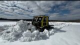 BIG BLOCK 460 SNOWCAT! Homemade tracks get tested for their first time! In-depth video.