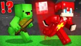 BLOOD MOON Armor Speedrunner vs Hunter : JJ vs Mikey in Minecraft Maizen!