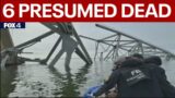 Baltimore bridge collapse: 6 workers presumed dead