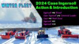 Case Ingersoll Winter Fleet 24' Talking About The Machines & Them In Action Snow Blowing & Plowing