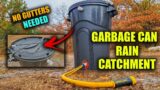 DIY Garbage Can Rain Catchment – No Gutters Needed – Off Grid Living