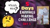 Earrings Making challenge Day 5#terracotta #trending
