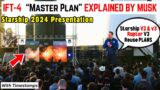 Elon Musk Starship Presentation: IFT-4 Master Plan, Starship V2 & V3, Raptor V3, Mars, IFT-3 & More