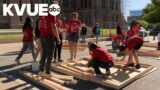 Habitat for Humanity builds house in front of Texas State Capitol