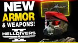 Helldivers 2 NEW ARMOR & Weapons! These look CRAZY!