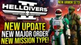 Helldivers 2 – New Update Brings New Mission Type, New Armor, and More!