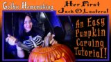 Her First Jack-O-Lantern! An Easy Pumpkin-Carving Tutorial