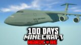 I Survived 100 Days on a Plane in a Zombie Apocalypse in Minecraft Hardcore