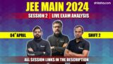 JEE Main 2024 Session 2 April 4 Shift 2 Question Paper Analysis, Difficulty Level & Solutions