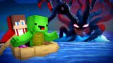 JJ and Mikey Escape From SQUID MONSTER in Minecraft ! (Maizen)