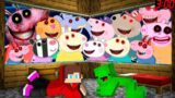JJ and Mikey hide From Scary All Peppa Pig family EXE paw patrol Minecraft Maizen JJ and Mikey