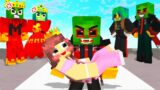 Monster School : Zombie x Squid Game PRINCESS IN LOVE ZOMBIE, BUT VAMPIRE – Minecraft Animation