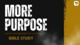 More Purpose Bible Study 4-1-2024