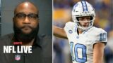 NFL LIVE | Drake Maye is the best option for the Patriots at No. 3 overall in draft – Marcus Spears