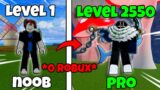 NOOB To MAX LEVEL With NO ROBUX in Blox Fruits! (Part 1)
