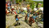 Napoleonic Diorama – Napoleon's Grande Army attacks the British Army. Its not a historical diorama.