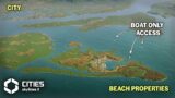 Remote "Beach" Properties on a distant island | Cities Skylines 2