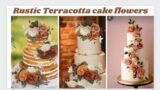Rustic Terracotta flowers cakes#ring #wedding#birthday#Anniversary# engagement #2024#shorts#shorts