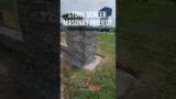 Stone Veneer Masonry Project | Harvest Chapel PA |  Stone Veneer Sign Holder | DREAMscape Outdoors