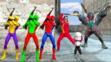 Superheroes Spiderman Combined King Kong Hulk Avengers Venom Joker Saving Spider Girl | Melo Films