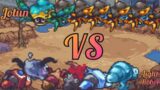 Titan Swurmies vs Fiddlies full team battle | Light Robot vs Jotun | Swurmy war Part  2