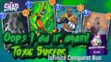 Toxic Surfer Infinite Conquest number 2 – Marvel SNAP Deck Highlight & Gameplay