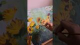 Wall art painting: dreamscape sunflowers